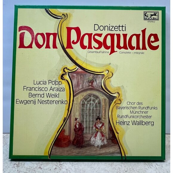 Donizetti Don Pasquale 2LP Box Set Eurodisc German Import VG+/NM Vinyl + Booklet - Picture 3 of 12